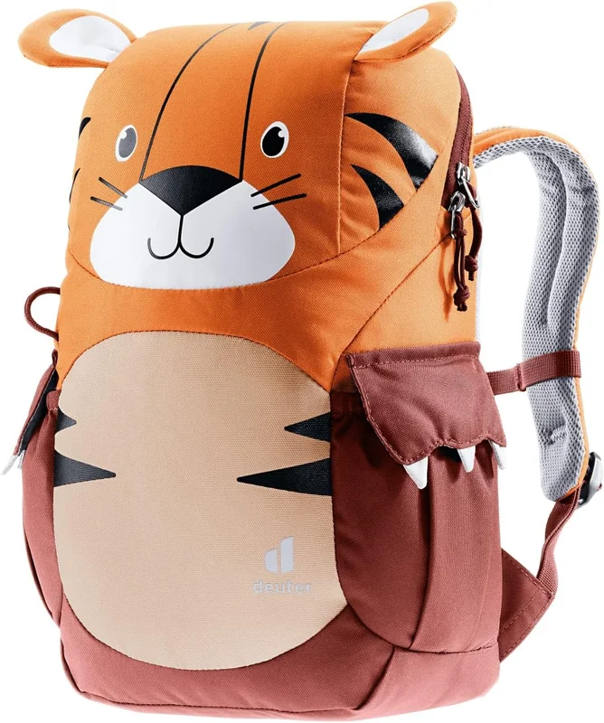 Deuter Kikki Kids' Backpack, Toddler Daypack for School, Travel & Hiking, Lightweight Bag for Boys & Girls Ages 3+ - Mandarine-Redwood